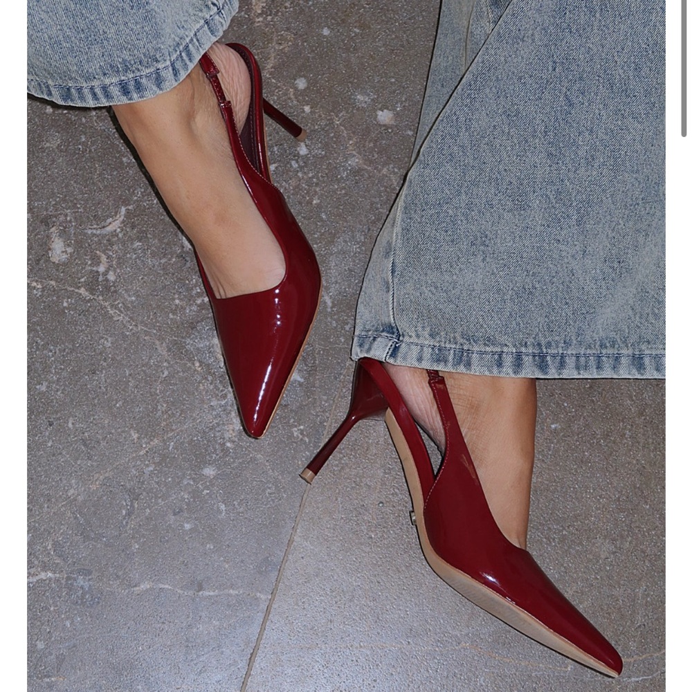 White Fox Tayte Slingback Heel - Cherry Cola Size 7